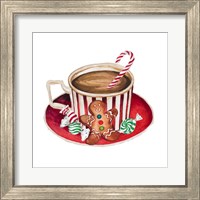 Framed 'Gingerbread and a Mug Full of Cocoa III' border=