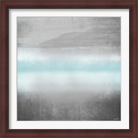 Framed 'Foggy Loon Lake I' border=