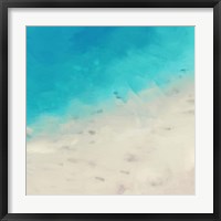 Framed Ocean Blue Sea I