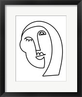 Linear Character II Framed Print