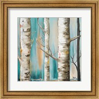 Framed 'Birch Forest I' border=