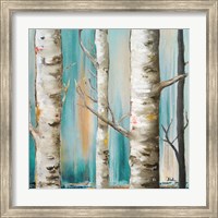 Framed 'Birch Forest I' border=