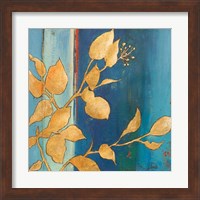 Framed 'Golden Blue I' border=