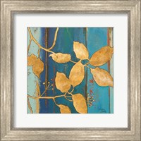 Framed 'Golden Blue II' border=