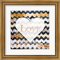 Framed 'Love Zig Zag' border=