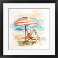 Framed Umbrella On The Beach II