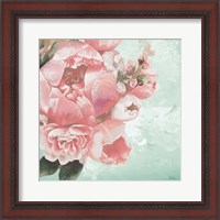 Framed 'Pink Peonies I' border=