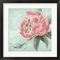 Framed 'Pink Peonies II' border=