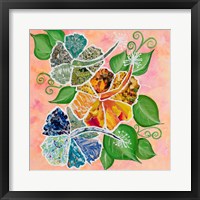 Framed Hibiscus Bouquet Collage