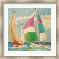 Framed 'Calm Full Sail II' border=