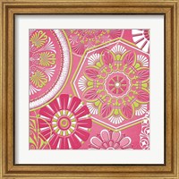 Framed 'Pink Bubblegum I' border=