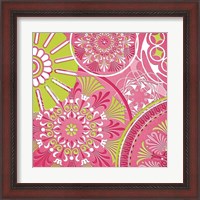 Framed 'Pink Bubblegum II' border=