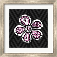 Framed 'Floral Sketch II' border=