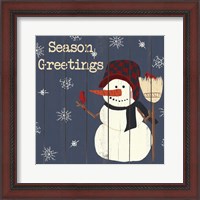 Framed 'Cardinals And Snowmen II' border=