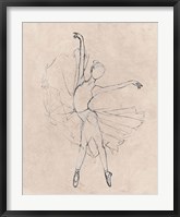 Framed Monochrome Ballerina