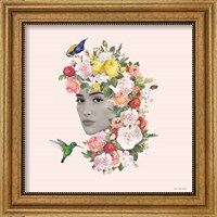 Framed 'Flower Girl II' border=