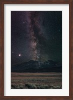 Framed Milky Way in Sawtooth Mountains