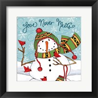 Framed 'Snowplace Like Home V' border=