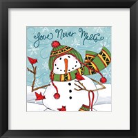 Framed 'Snowplace Like Home V' border=