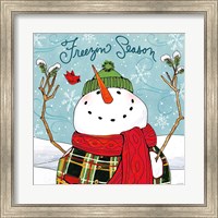 Framed 'Snowplace Like Home III' border=