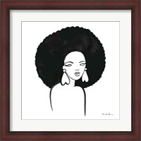 Framed 'Afro Girl I' border=