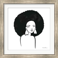 Framed 'Afro Girl I' border=