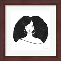 Framed 'Afro Girl II' border=