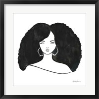 Afro Girl II Framed Print