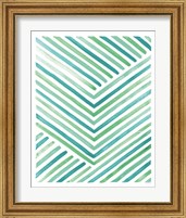 Framed 'Sea Glass Sunset IV' border=