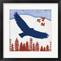 Framed Patriotic Woodland Eagle