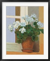 Framed Creancey Geraniums II Light