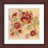 Framed 'Gilded Loose Floral II' border=