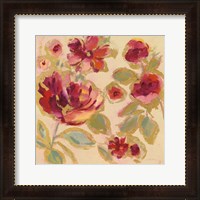 Framed 'Gilded Loose Floral I' border=