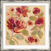 Framed 'Gilded Loose Floral I' border=