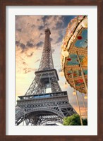 Framed Eiffel Tower and Carousel I