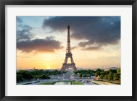 Framed Eiffel Tower Sunset