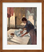 Framed Woman Ironing, c. 1876-1877