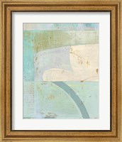 Framed 'Coastal Blues No. 1' border=