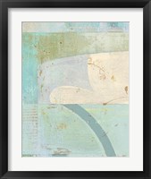 Framed 'Coastal Blues No. 1' border=