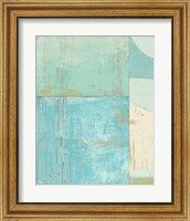 Framed 'Coastal Blues No. 2' border=