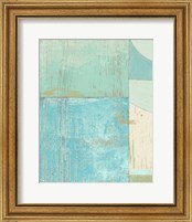 Framed 'Coastal Blues No. 2' border=