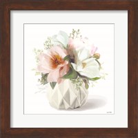 Framed 'Posies in Pink' border=