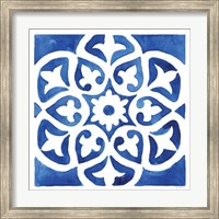 Framed 'Andalusian Tile IV' border=