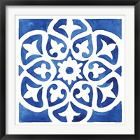 Framed 'Andalusian Tile IV' border=