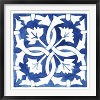 Framed 'Andalusian Tile III' border=