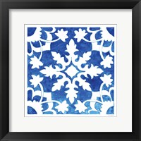 Framed 'Andalusian Tile II' border=