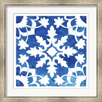 Framed 'Andalusian Tile II' border=