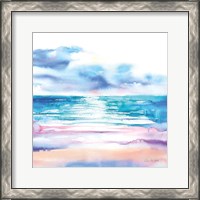 Framed 'Turquoise Sea II' border=