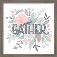 Framed 'Farmhouse Floral I' border=