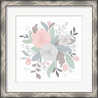 Framed 'Farmhouse Floral III' border=